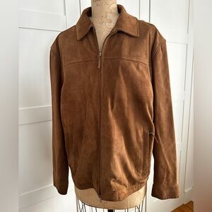 Suede Leather Banana Republic Bomber Jacket Men’s L
